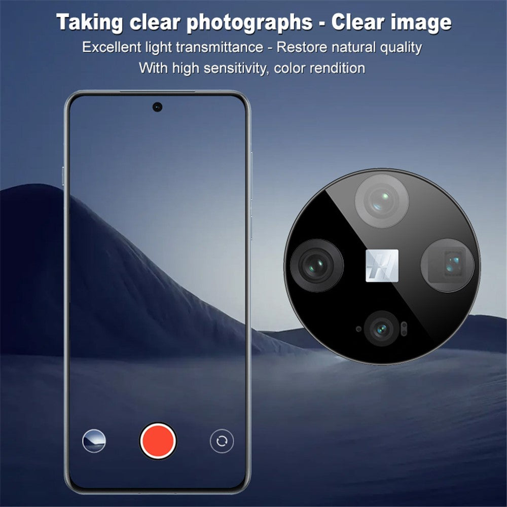 IMAK For Oppo Find X8 Pro 5G Tempered Glass Camera Lens Protector with Self-Positioning Frame (Black Version)