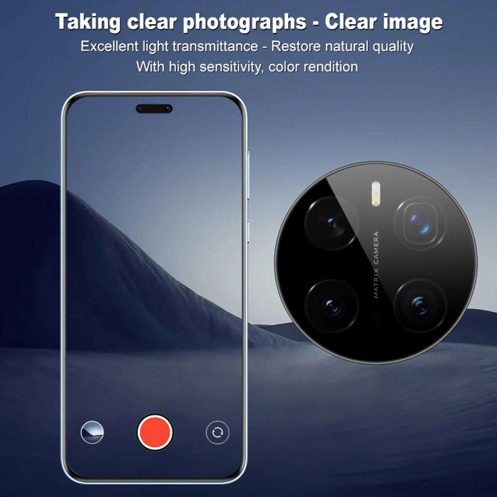 IMAK For Honor Magic7 Pro 5G Tempered Glass Camera Lens Protector with Self-Positioning Frame (Black Version)