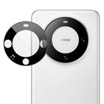 IMAK For Huawei Mate 60 Pro / Mate 60 Pro+ Tempered Glass Camera Lens Protector with Self-Positioning Frame (Black Version)