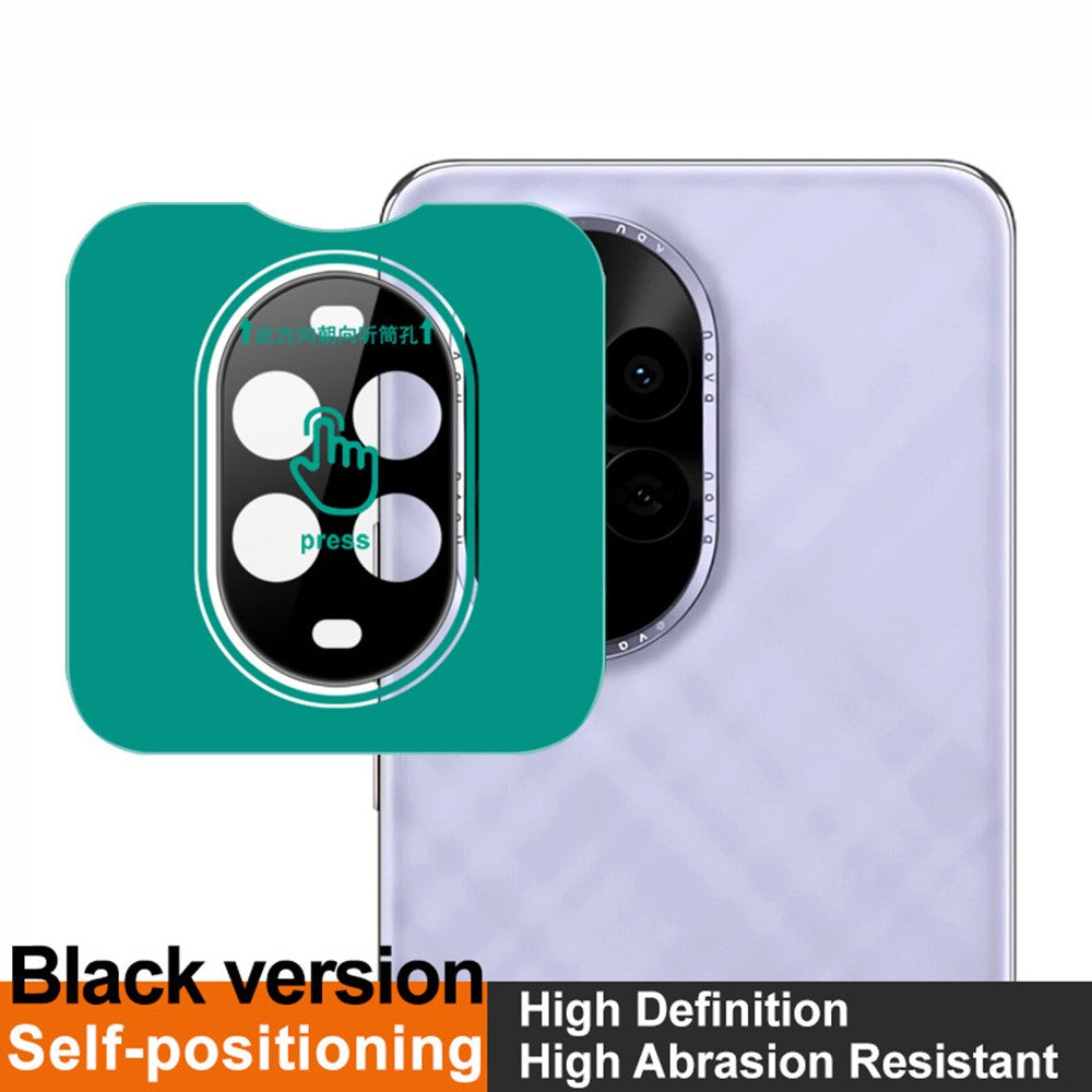 IMAK För Huawei Nova 13 Pro 5G Härdat Glas Kameralinsskydd med Självpositionerande Ram (Svart Version)