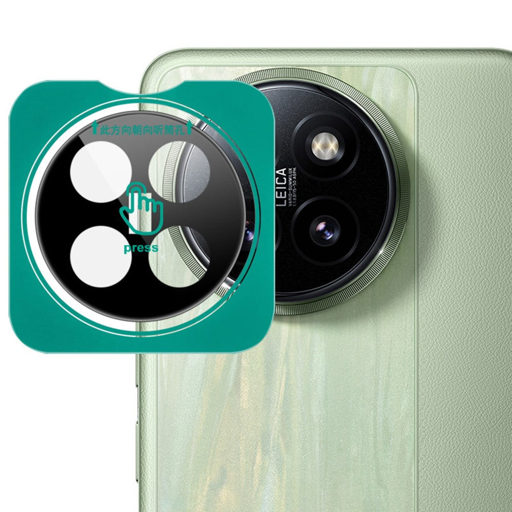 IMAK For Xiaomi 14 Civi 5G / Civi 4 Pro 5G Tempered Glass Camera Lens Protector with Self-Positioning Frame (Black Version)