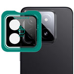 IMAK For Xiaomi 14 Tempered Glass Camera Lens Protector with Self-Positioning Frame (Black Version)