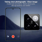 IMAK For Xiaomi 14 Tempered Glass Camera Lens Protector with Self-Positioning Frame (Black Version)