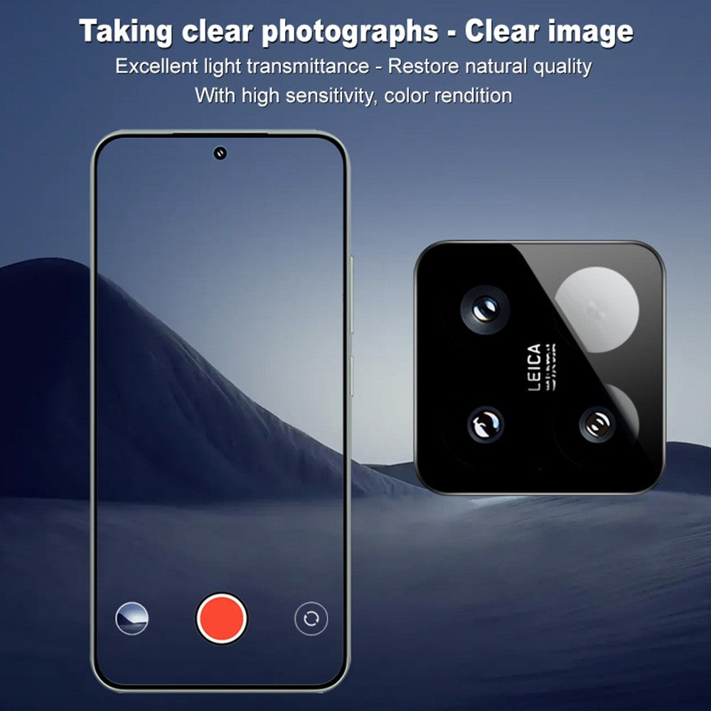 IMAK For Xiaomi 15 / 15 Custom Edition Tempered Glass Camera Lens Protector with Self-Positioning Frame (Black Version)