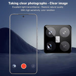 IMAK For Xiaomi 15S Pro / 15 Pro Tempered Glass Camera Lens Protector with Self-Positioning Frame (Black Version)