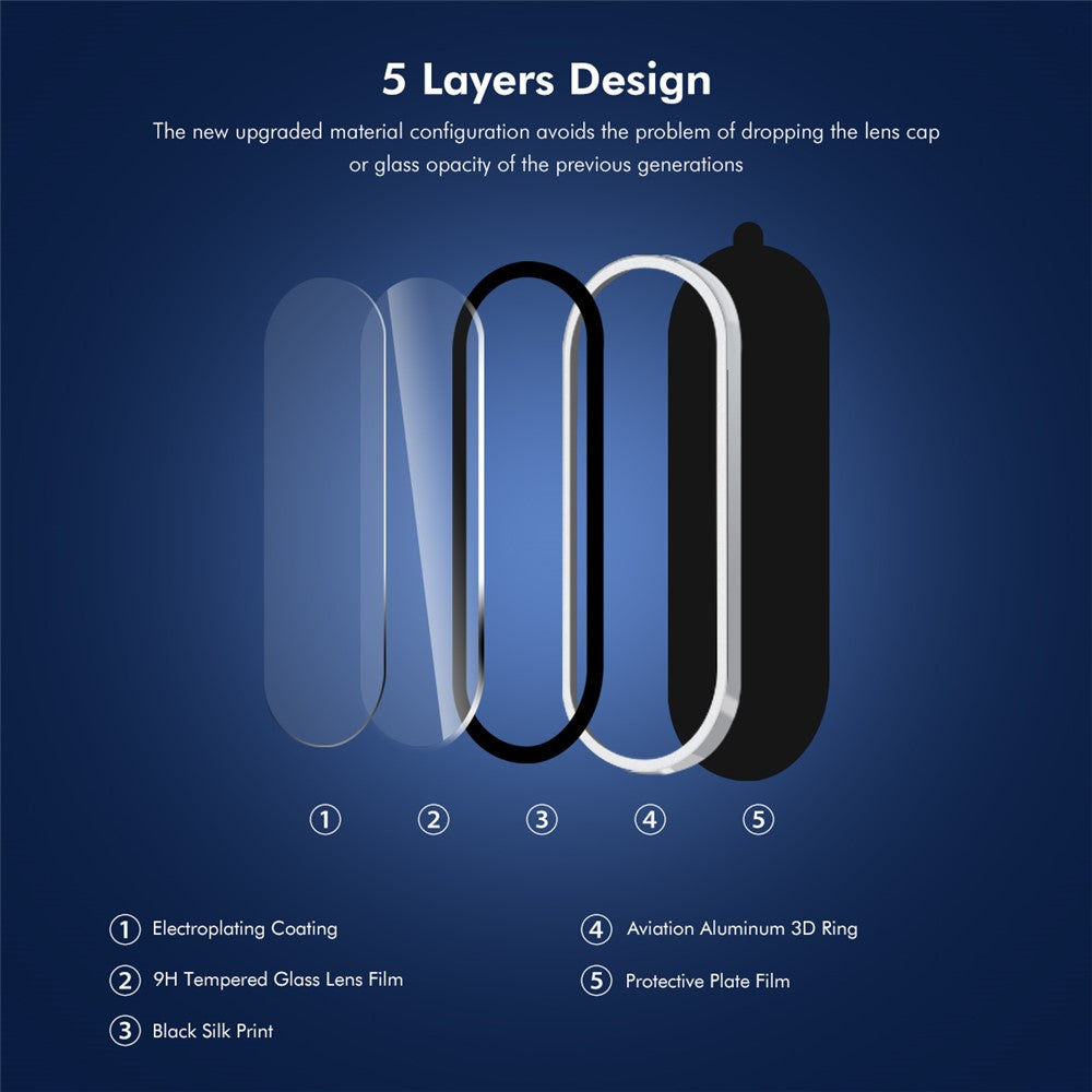 ENKAY HAT PRINCE For Samsung Galaxy A56 5G / Galaxy A36 5G Camera Lens Protector  Metal Ring Lens Film