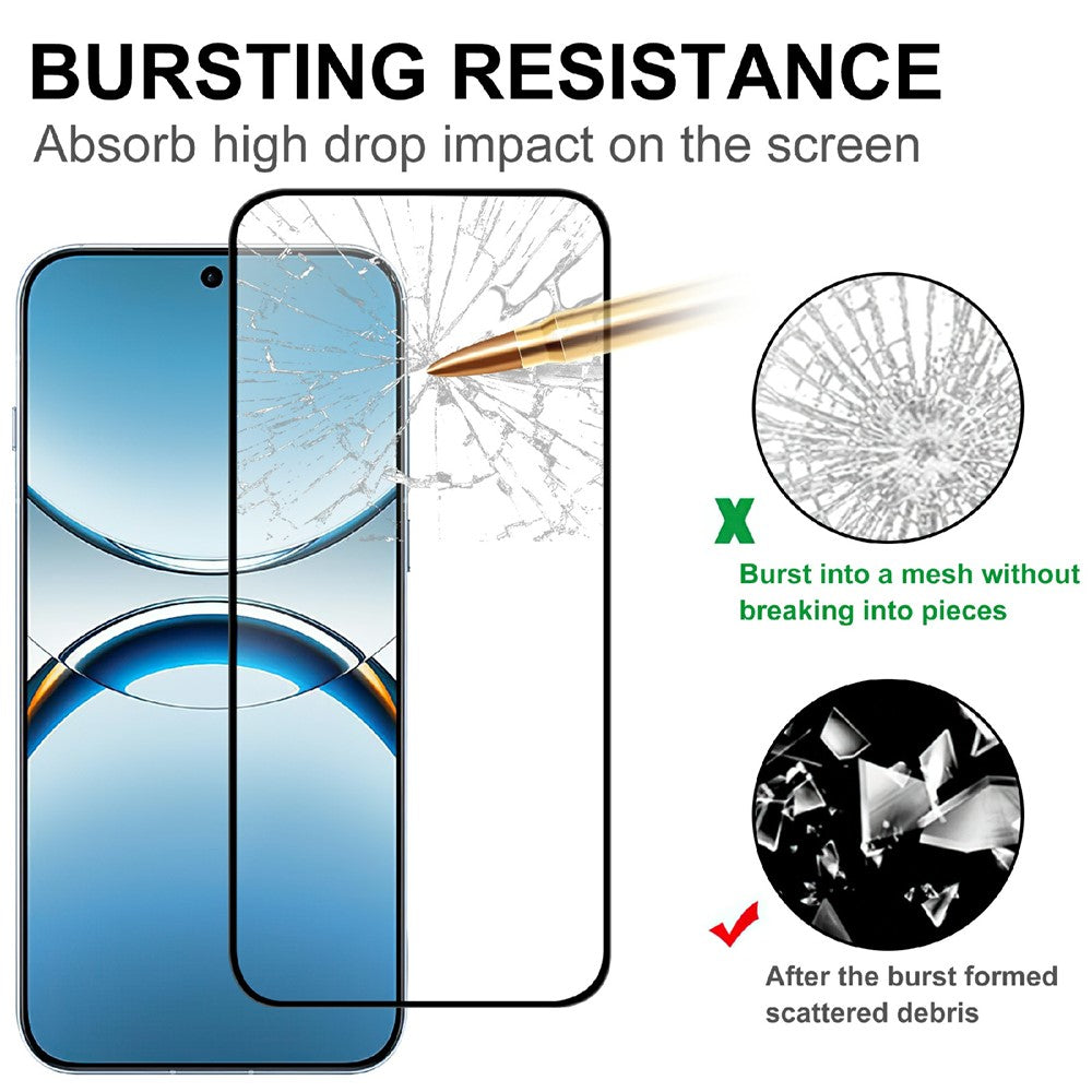 For Oppo Find X8 5G AGC Tempered Glass with Black Edge Full Glue Full Coverage Screen Protector
