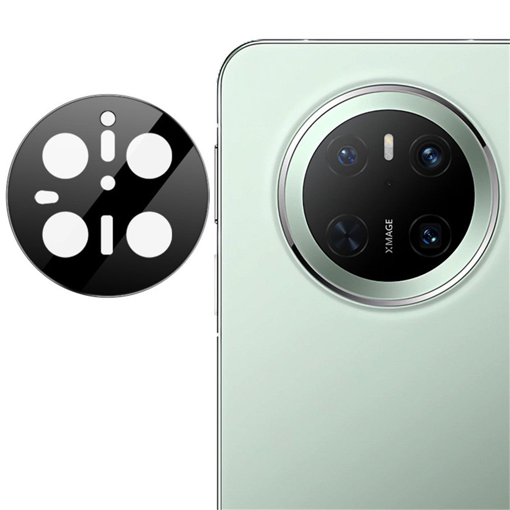 IMAK För Huawei Mate 70 Kameralinsskydd Härdat Glas HD Klar Linsfilm (Svart Version)