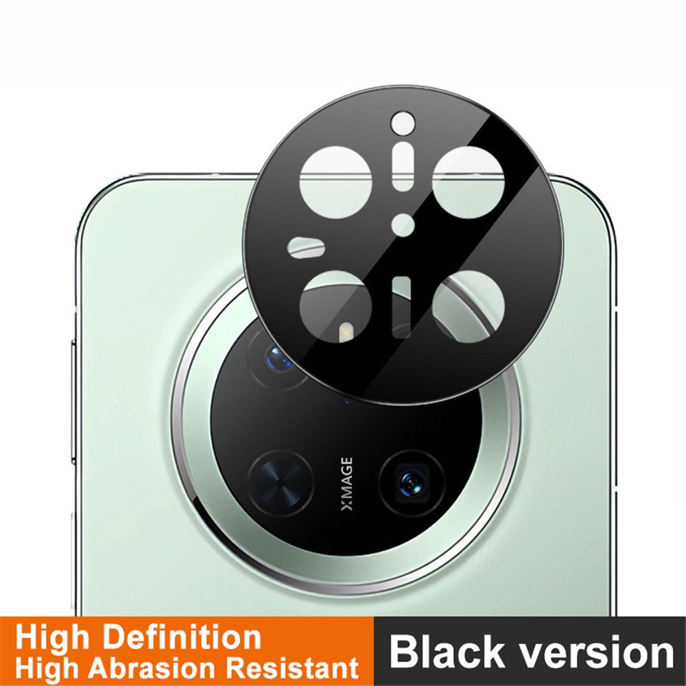 IMAK För Huawei Mate 70 Kameralinsskydd Härdat Glas HD Klar Linsfilm (Svart Version)