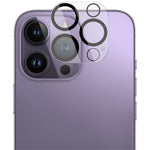 IMAK Anti-scratch Lens Protector for iPhone 14 Pro / 14 Pro Max, Tempered Glass Camera Lens Film + Acrylic Lens Cap