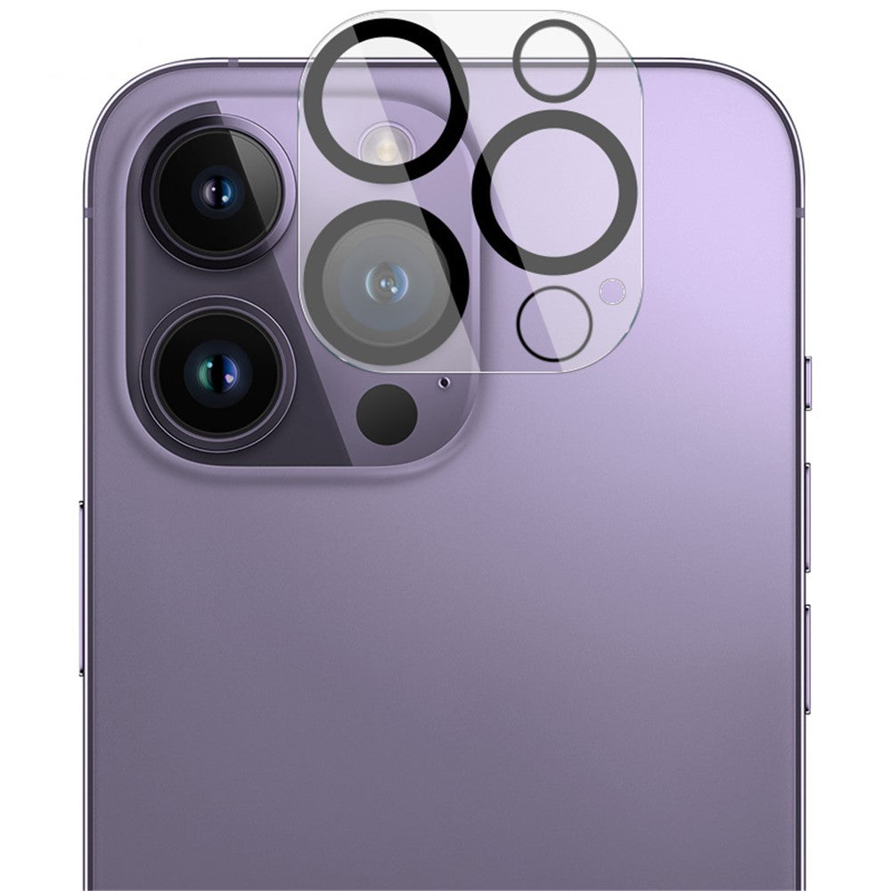 IMAK Anti-scratch Lens Protector for iPhone 14 Pro / 14 Pro Max, Tempered Glass Camera Lens Film + Acrylic Lens Cap