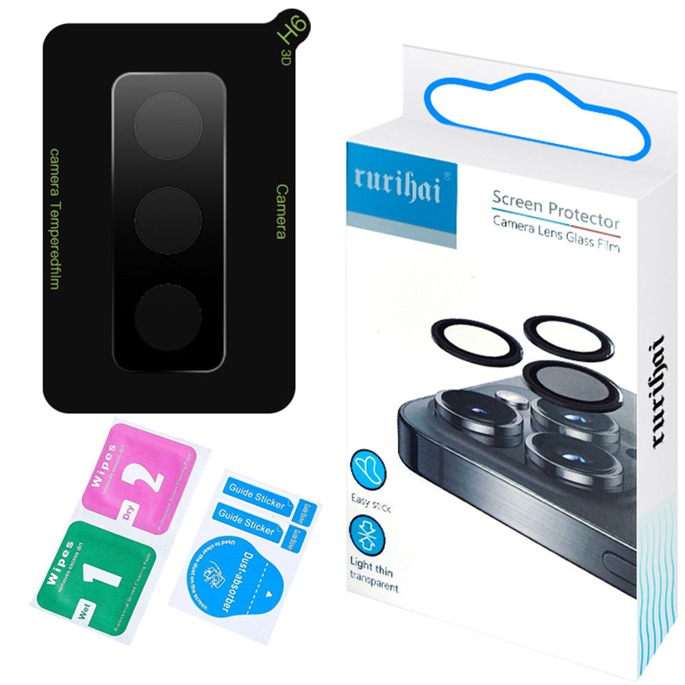 RURIHAI For Samsung Galaxy Z Fold Special Camera Lens Protector 3D Silk Printing High Aluminum-Silicon Glass Lens Film