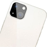 IMAK Hærdet Glas Linsebeskytter + Akryl Linsehætte til iPhone 14 / 14 Plus, Kamera Linsefilm Mod Slid (Sort Version)
