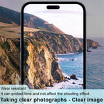 IMAK For iPhone 14 Pro / 14 Pro Max Tempered Glass Lens Film + Acrylic Lens Cap Anti-scratch Camera Lens Protector (Black Version)