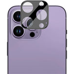 IMAK For iPhone 14 Pro / 14 Pro Max Tempered Glass Lens Film + Acrylic Lens Cap Anti-scratch Camera Lens Protector (Black Version)
