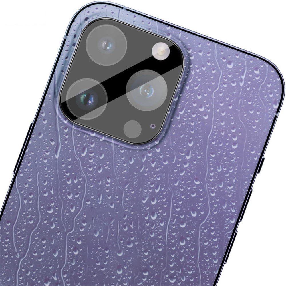 IMAK For iPhone 14 Pro / 14 Pro Max Tempered Glass Lens Film + Acrylic Lens Cap Anti-scratch Camera Lens Protector (Black Version)