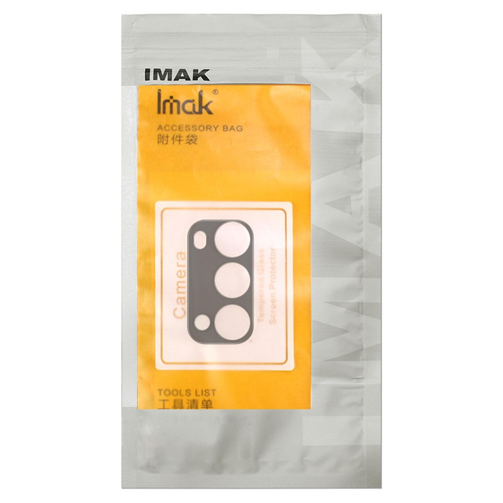 IMAK For iPhone 14 Pro / 14 Pro Max Tempered Glass Lens Film + Acrylic Lens Cap Anti-scratch Camera Lens Protector (Black Version)