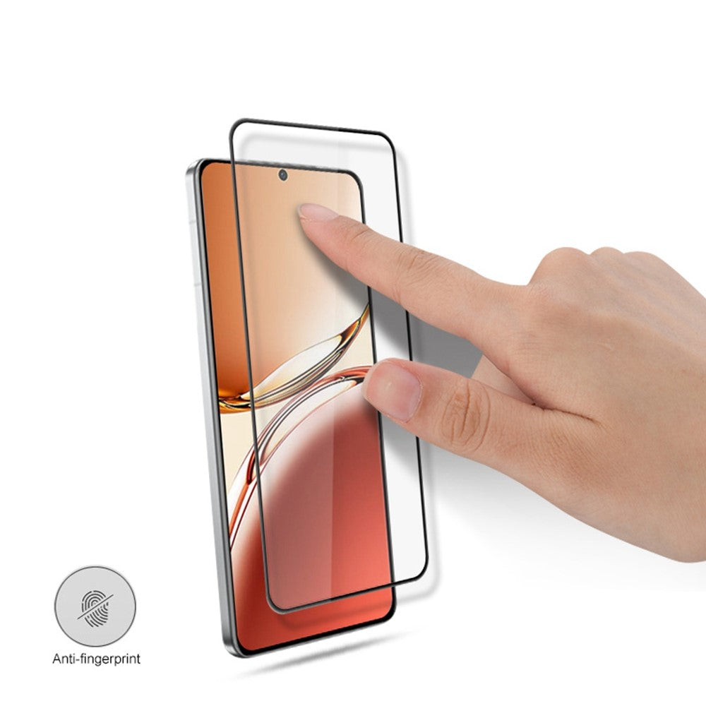 MOCOLO skærmbeskyttelse i splintresistent hærdet glasfilm med silketryk til Oppo Reno12 F 4G / 5G