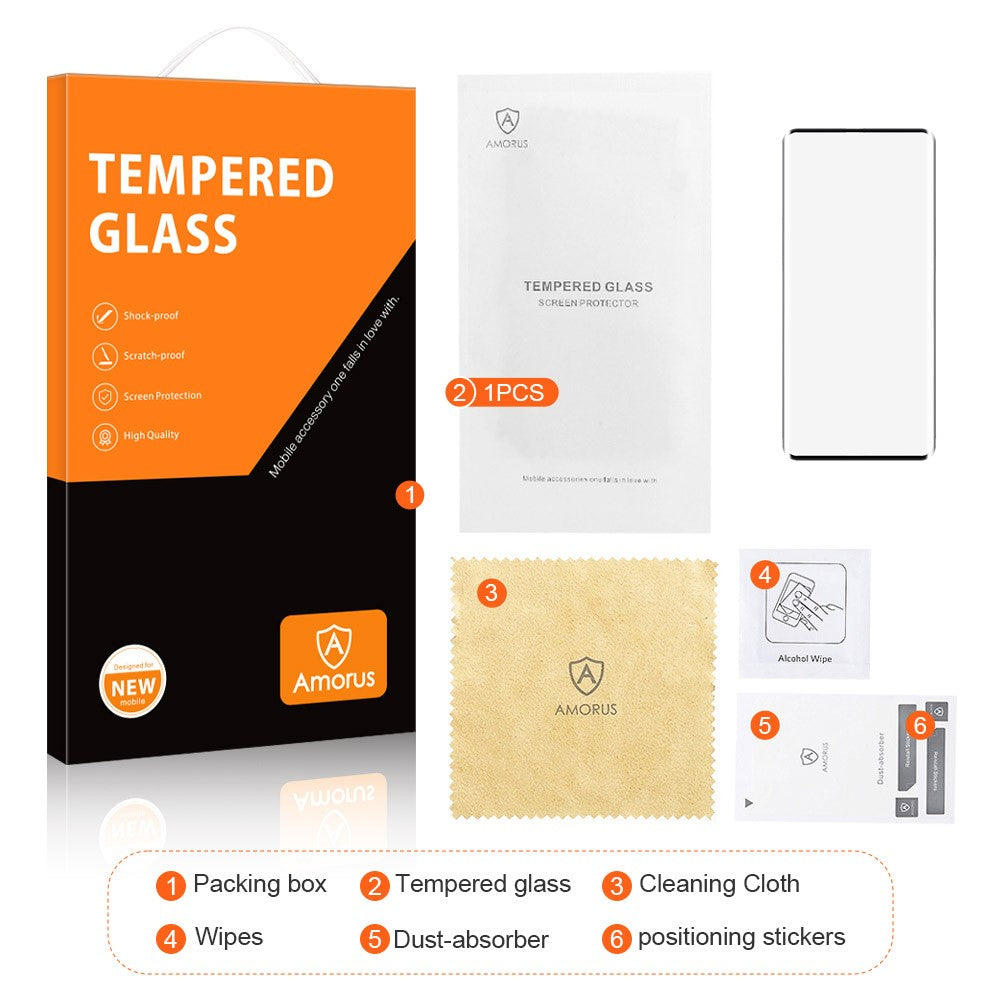 AMORUS For Honor Magic7 Pro 5G Screen Protector 3D Curved Tempered Glass Film