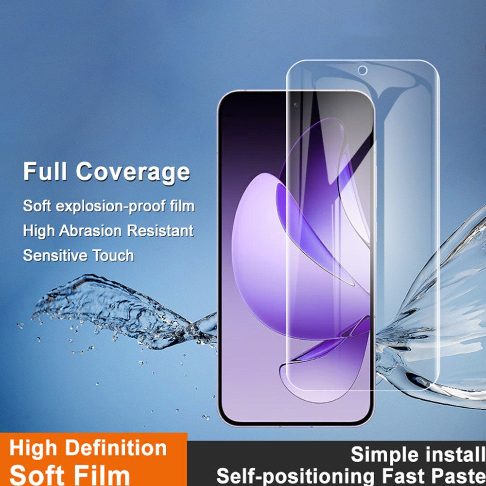 IMAK Hydrogelfilm 4:e generationen för Oppo Reno13 5G (Global) Helskärmsskydd Ultraklar Mjuk TPU-film