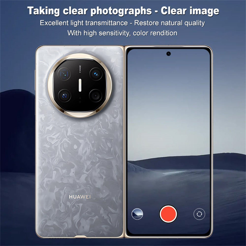 IMAK For Huawei Mate X6 Camera Lens Protector Tempered Glass HD Clear Lens Film (Black Version)
