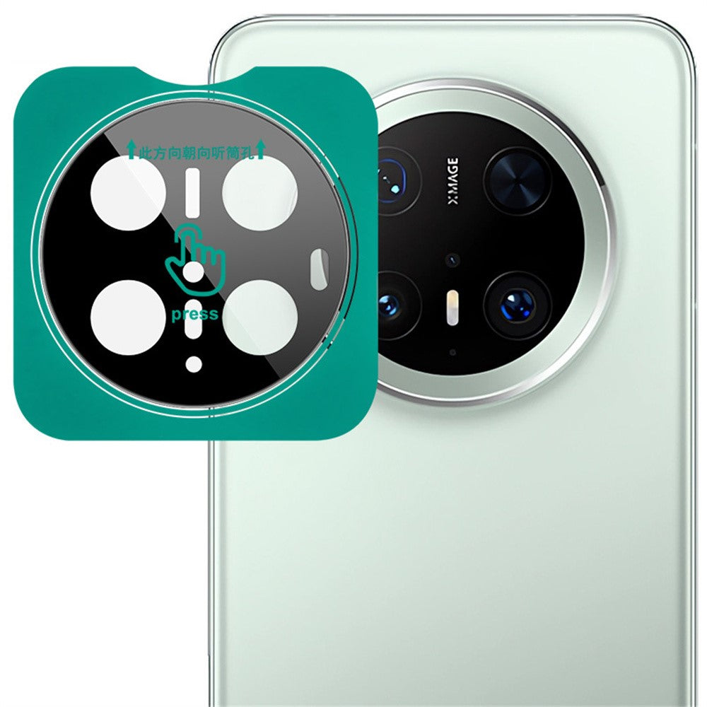 IMAK For Huawei Mate 70 Pro / Mate 70 Pro+ Tempered Glass Camera Lens Protector with Self Positioning Frame (Black Version)
