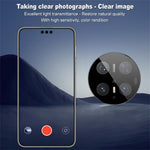 IMAK For Huawei Mate 70 Pro / Mate 70 Pro+ Tempered Glass Camera Lens Protector with Self Positioning Frame (Black Version)