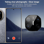 IMAK For Huawei Mate X6 Tempered Glass Camera Lens Protector with Self Positioning Frame (Black Version)