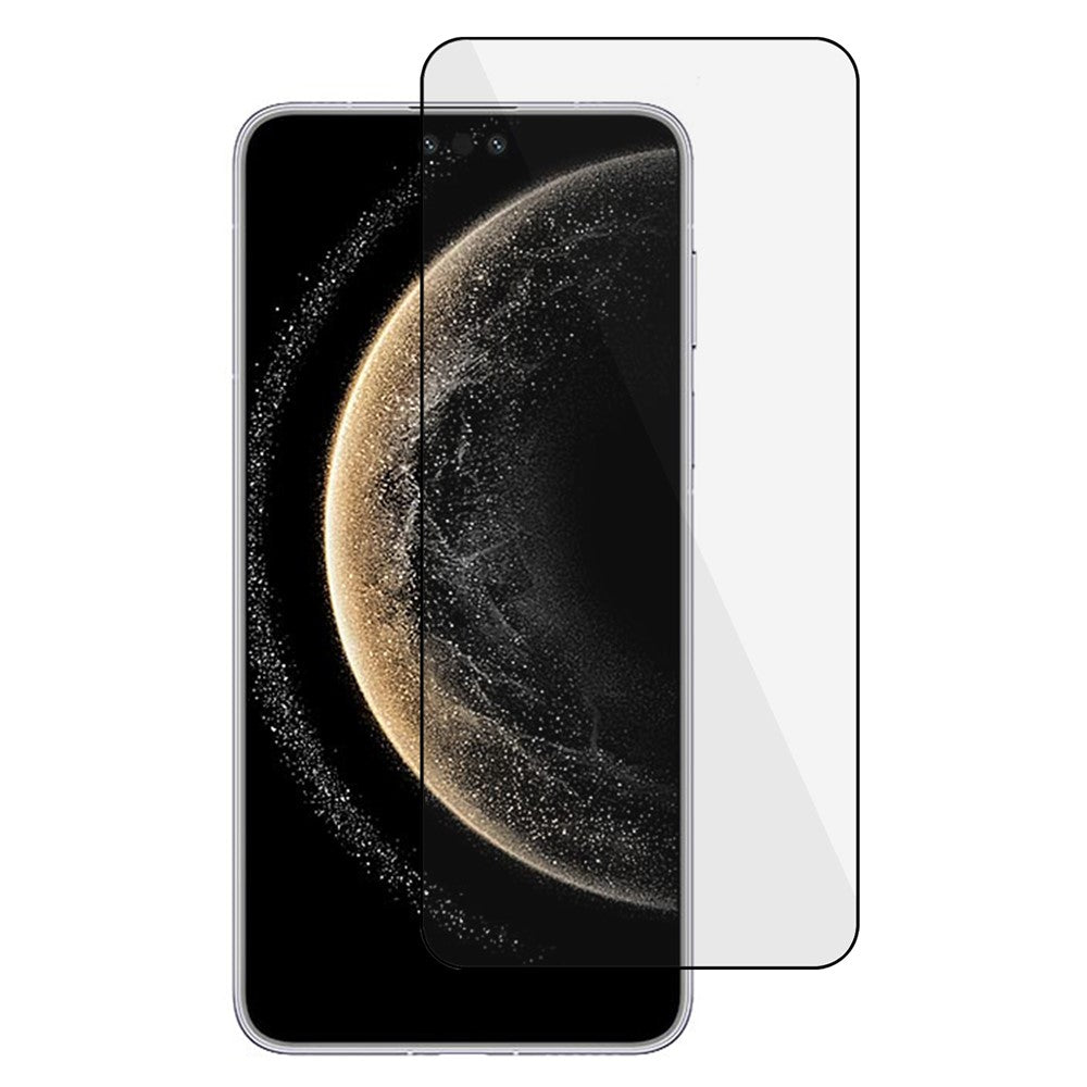 Huawei Mate 70 Pro Skärmskydd Sidolim Silk Print Härdat Glas Film Stöd Fingeravtryckslåsning