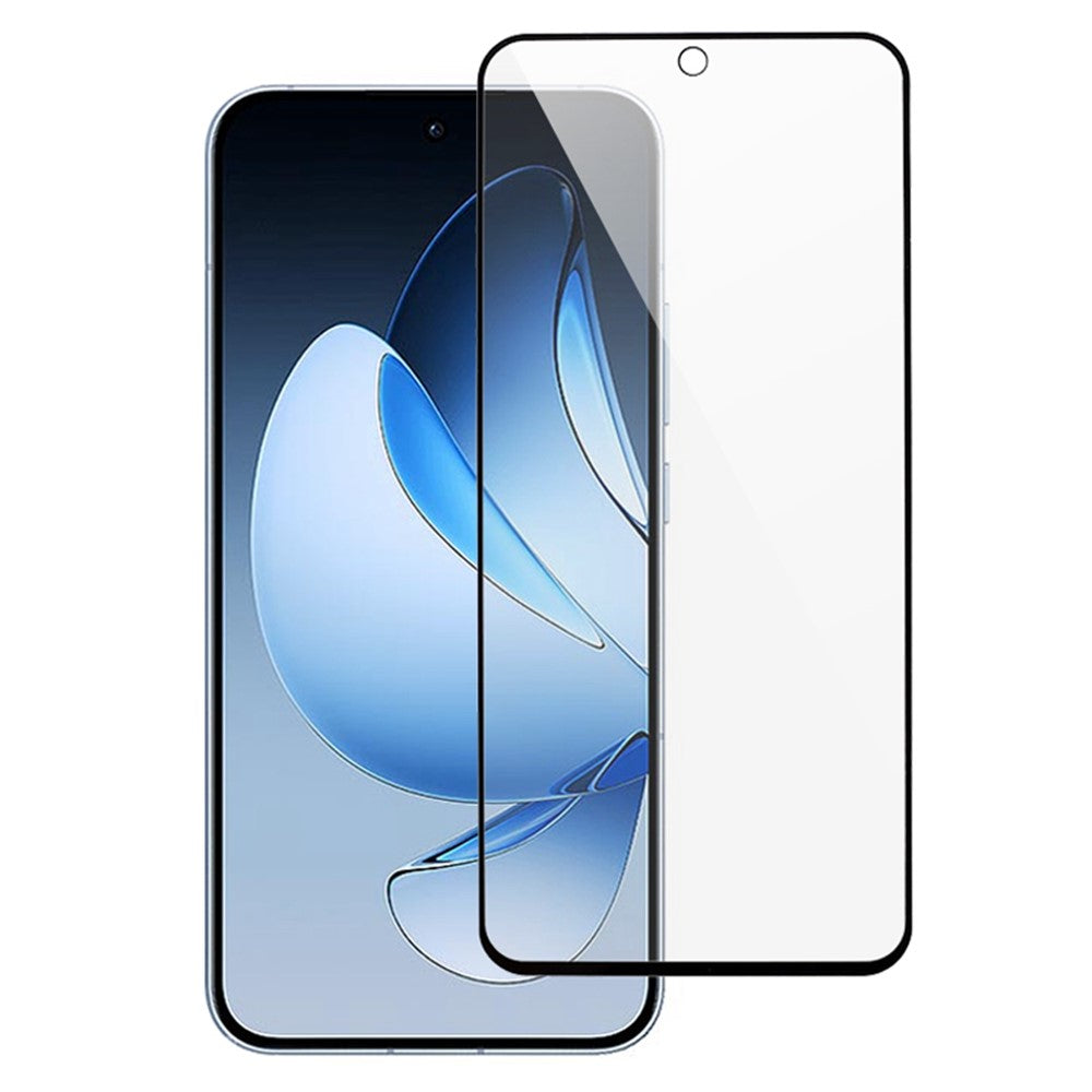 Oppo Reno13 5G (Global) Skärmskydd Svart Kant Matt Anti-Fingeravtryck Härdat Glas Film