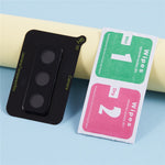 For Samsung Galaxy Z Fold Special / W25 5G Tempered Glass Lens Protector Black Silk Printing Camera Lens Film
