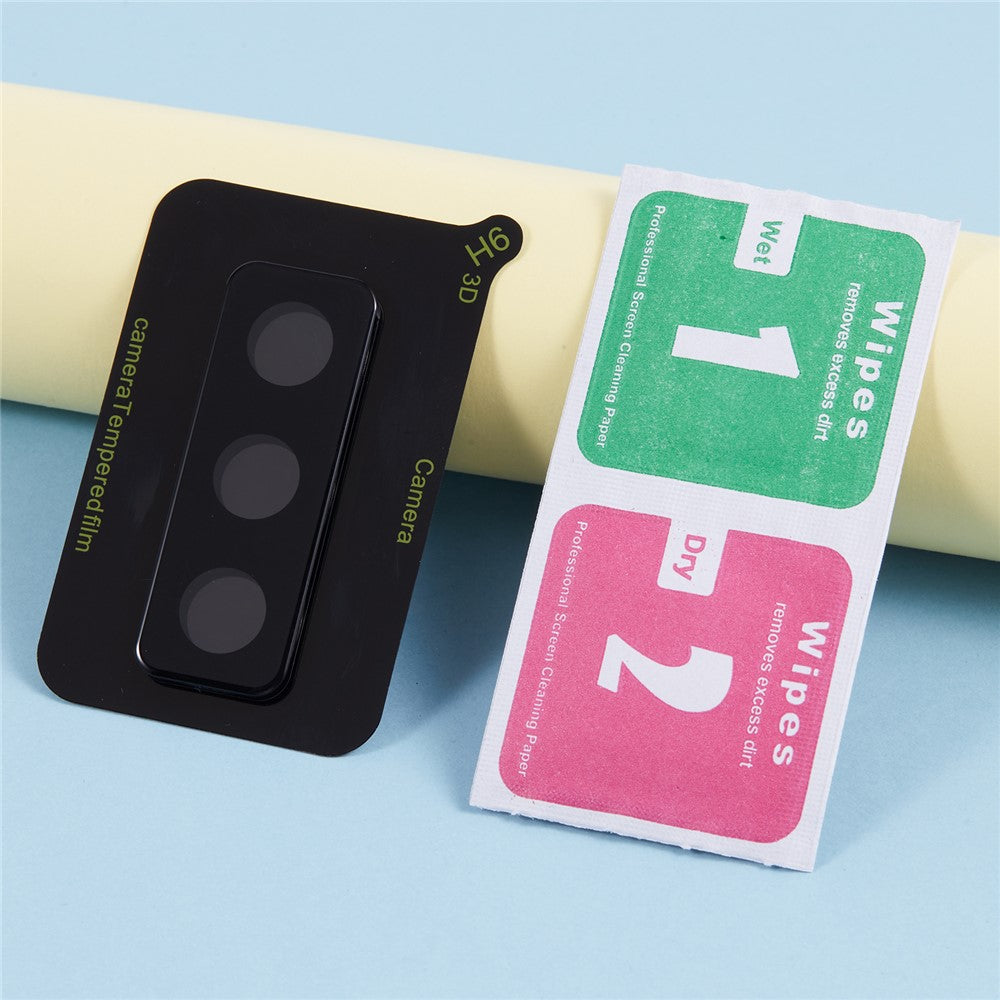 For Samsung Galaxy Z Fold Special / W25 5G Tempered Glass Lens Protector Black Silk Printing Camera Lens Film