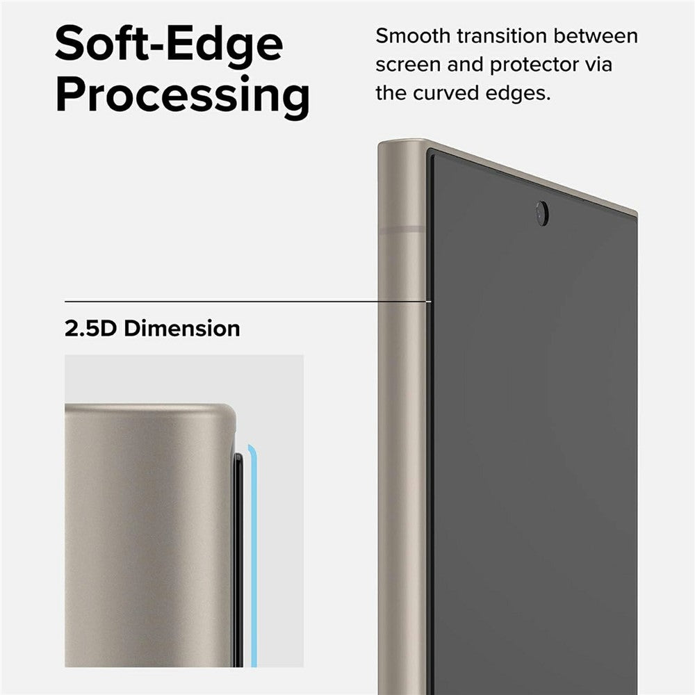 For Samsung Galaxy S25+ Tempered Glass HD Clear Screen Protector with Automatic Dust Removal Tool
