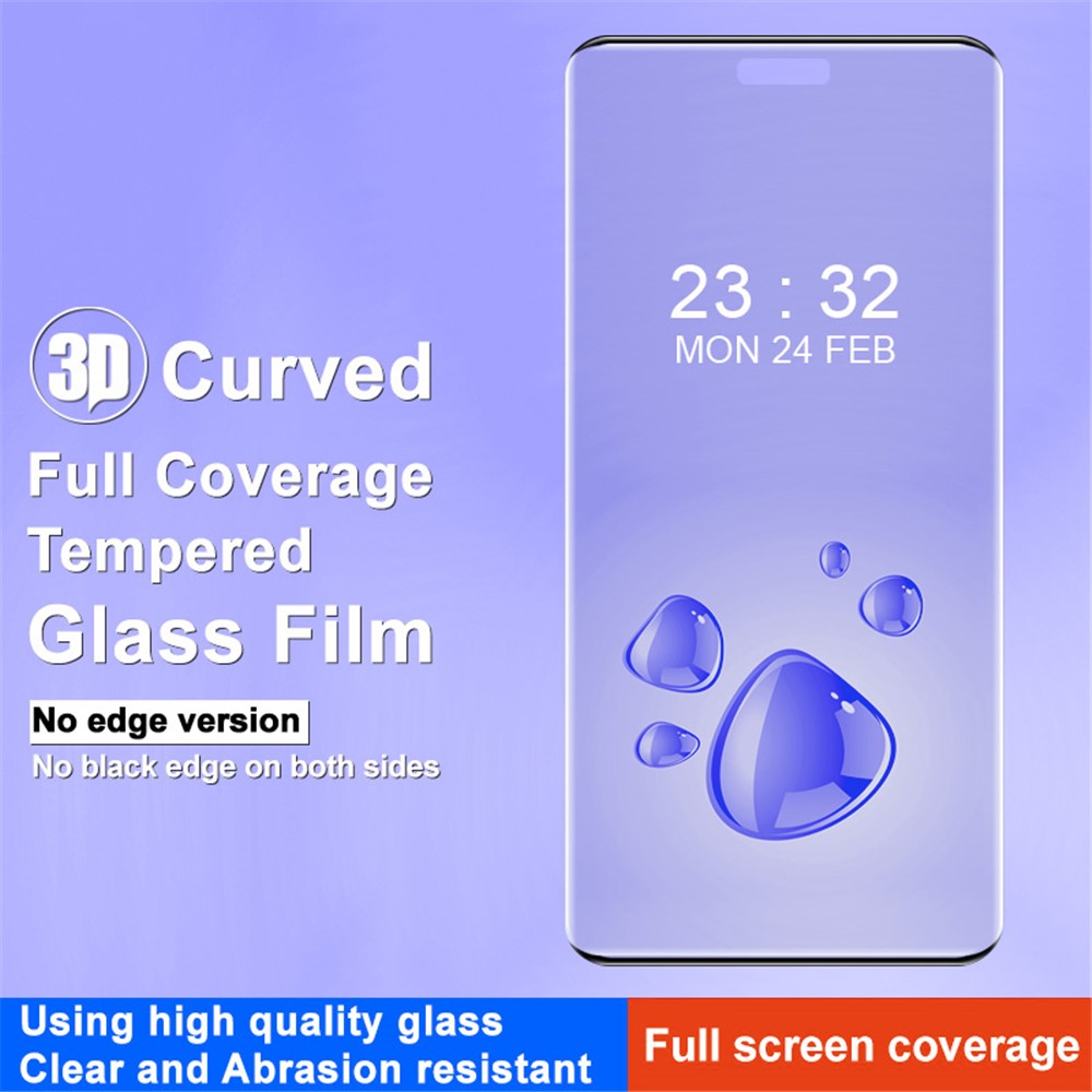 IMAK Härdat Glas Film för Huawei Mate 70 Pro / Mate 70 Pro+ / Mate 70 RS Ultimate 3D Böjt Helskärmsskydd (Version Utan Kant)