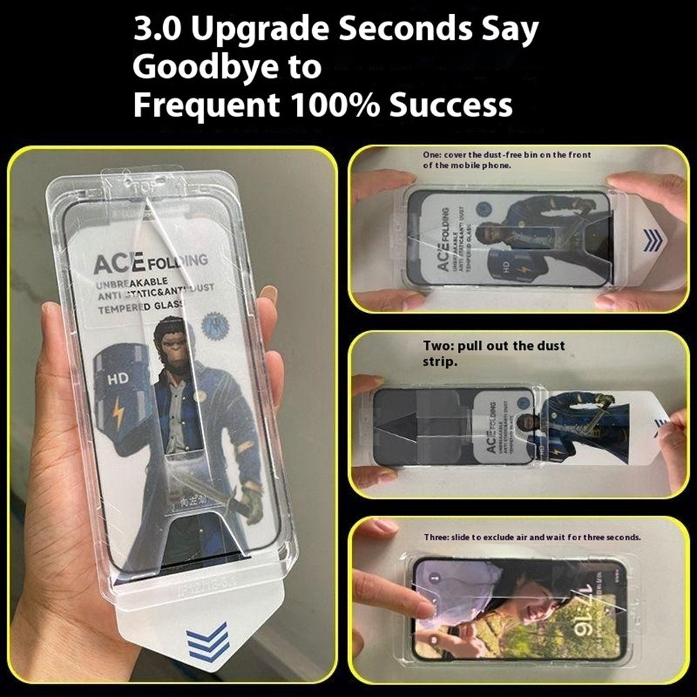ESHMILY For iPhone 11 Pro Max / XS Max Screen Protector 2.5D Matte High Aluminium-Silicon Glass Film with Easy Installation Tool
