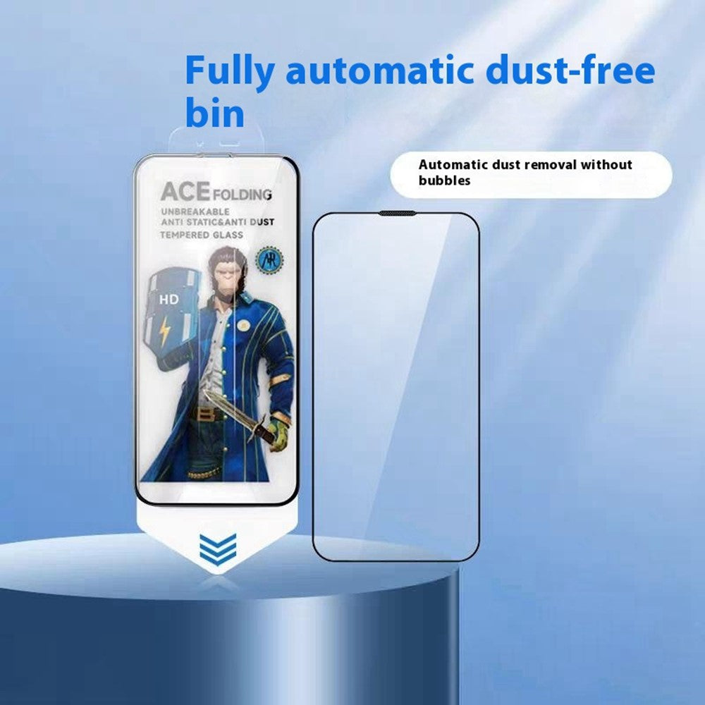 ESHMILY For Xiaomi Redmi Note 12 Pro+ 5G Screen Protector 2.5D High Aluminium-Silicon Glass Silk Printing Film with Easy Installation Tool