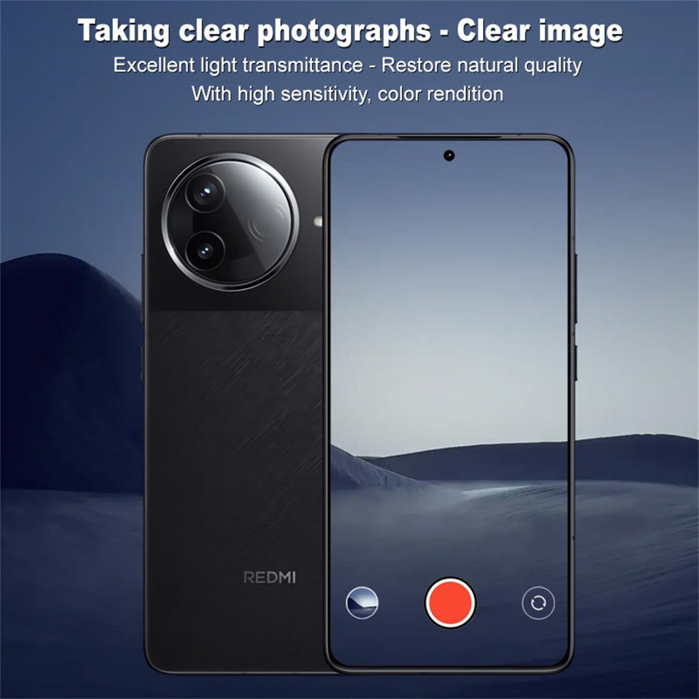 IMAK 2 stk. pr. sæt hærdet glasbeskyttelse til kameralinse til Xiaomi Poco F7 Ultra 5G / Poco F7 Pro 5G / Redmi K80 5G / K80 Pro 5G / K80 Pro Champion Edition