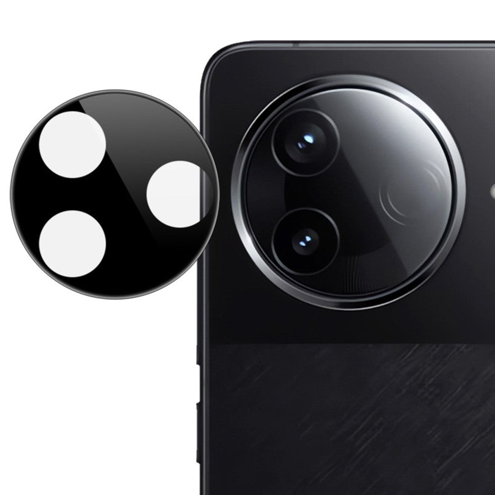 IMAK For Xiaomi Poco F7 Pro 5G / Redmi K80 5G Camera Lens Protector Tempered Glass HD Clear Lens Film (Black Version)