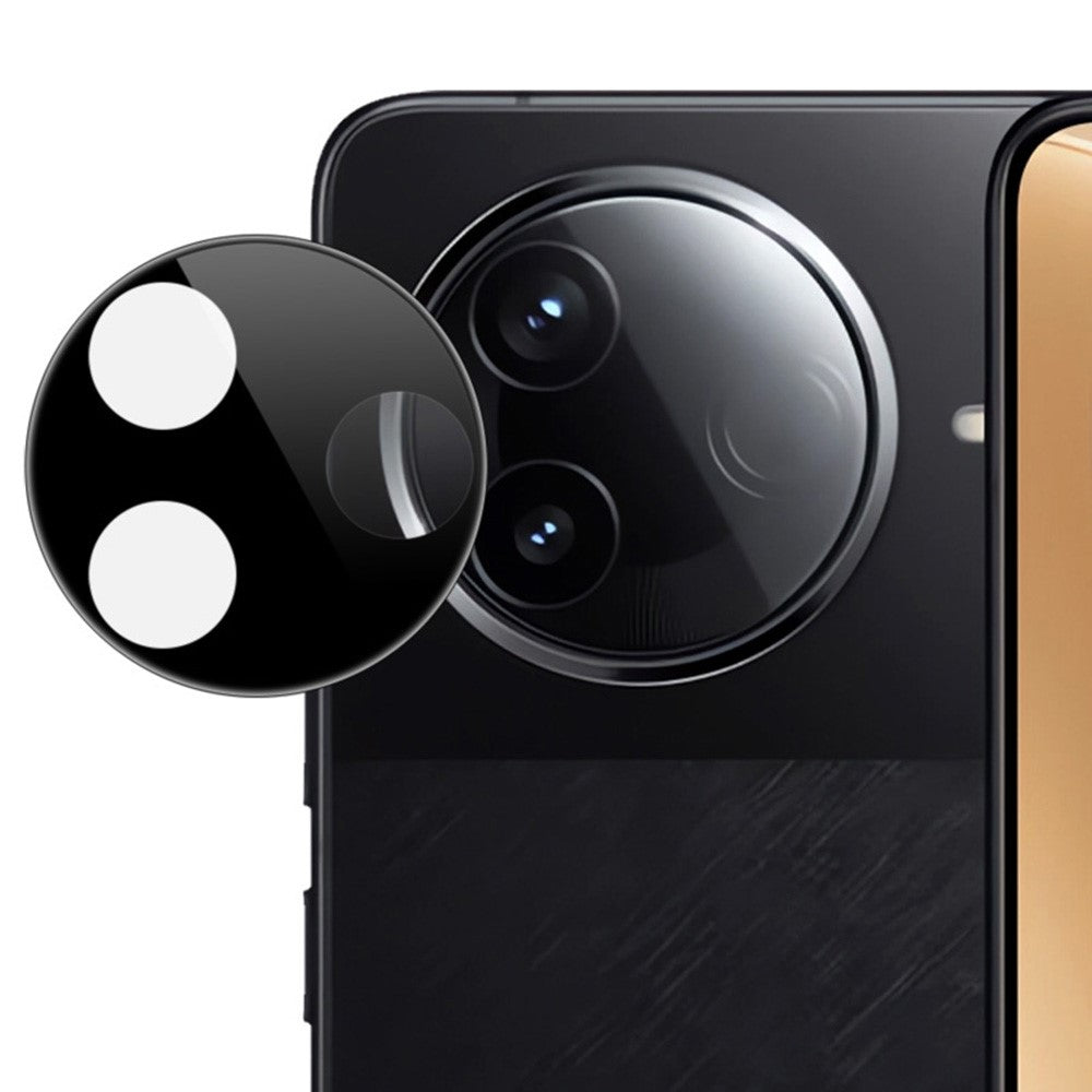 IMAK For Xiaomi Poco F7 Pro 5G / Redmi K80 5G Tempered Glass Camera Lens Protector with Self Positioning Frame (Black Version)