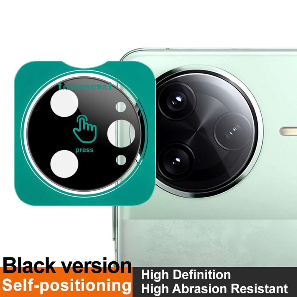 IMAK For Xiaomi Poco F7 Ultra 5G / Redmi K80 Pro 5G / K80 Pro Champion Edition Tempered Glass Camera Lens Protector with Frame (Black Version)