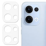 2Pcs For Oppo Reno13 5G (Global) Camera Lens Protector 3D Arc Edge Anti-Scratch Tempered Glass Lens Film