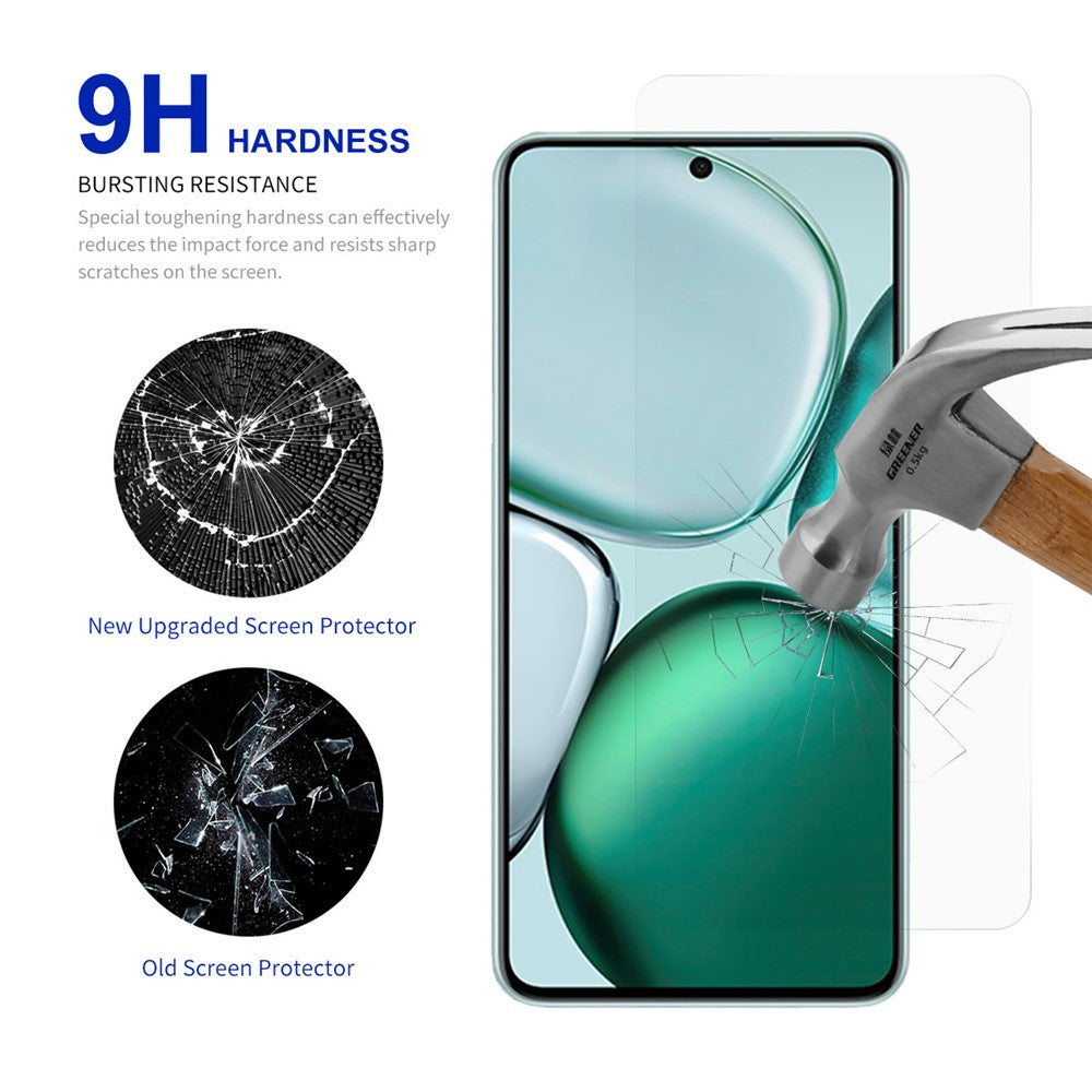 RURIHAI For Honor X9c Smart 5G Screen Protector 0.26mm 2.5D High Aluminum Silicon Glass Film