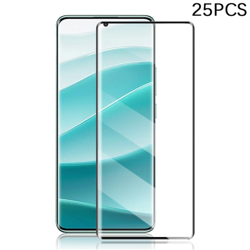 MOCOLO 25Pcs Screen Protector For Xiaomi Redmi Note 14 Pro 5G / Poco X7 5G / Note 14 Pro+ 5G , 3D Curved Tempered Glass Film
