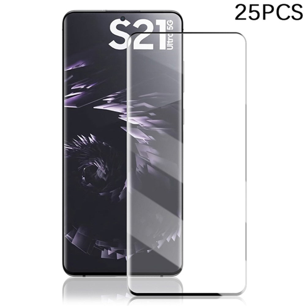MOCOLO 25Pcs For Samsung Galaxy S21 Ultra 5G Screen Protector 3D Curved Tempered Glass Film