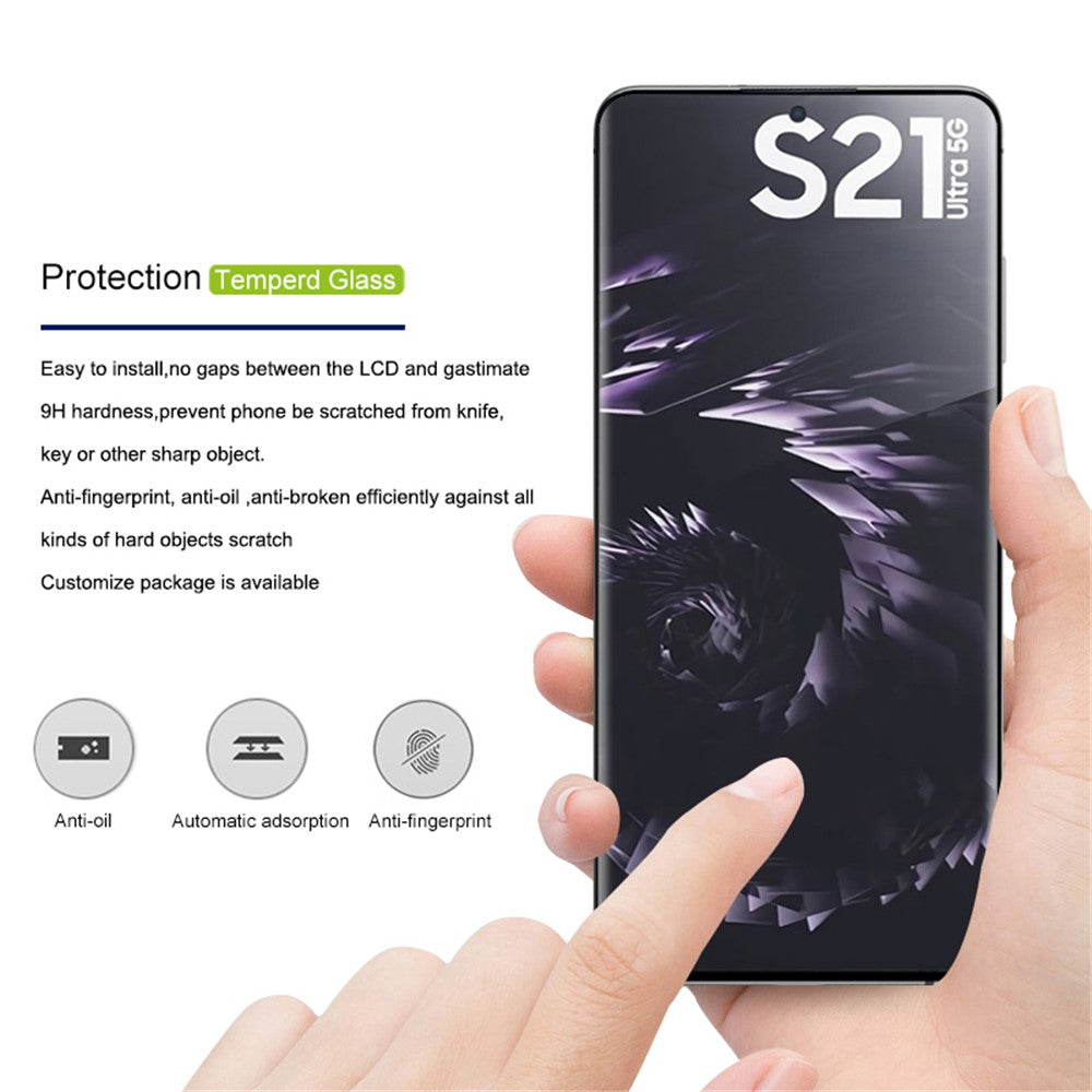 MOCOLO 25 st. för Samsung Galaxy S21 Ultra 5G skärmskydd 3D böjd härdad glasfilm