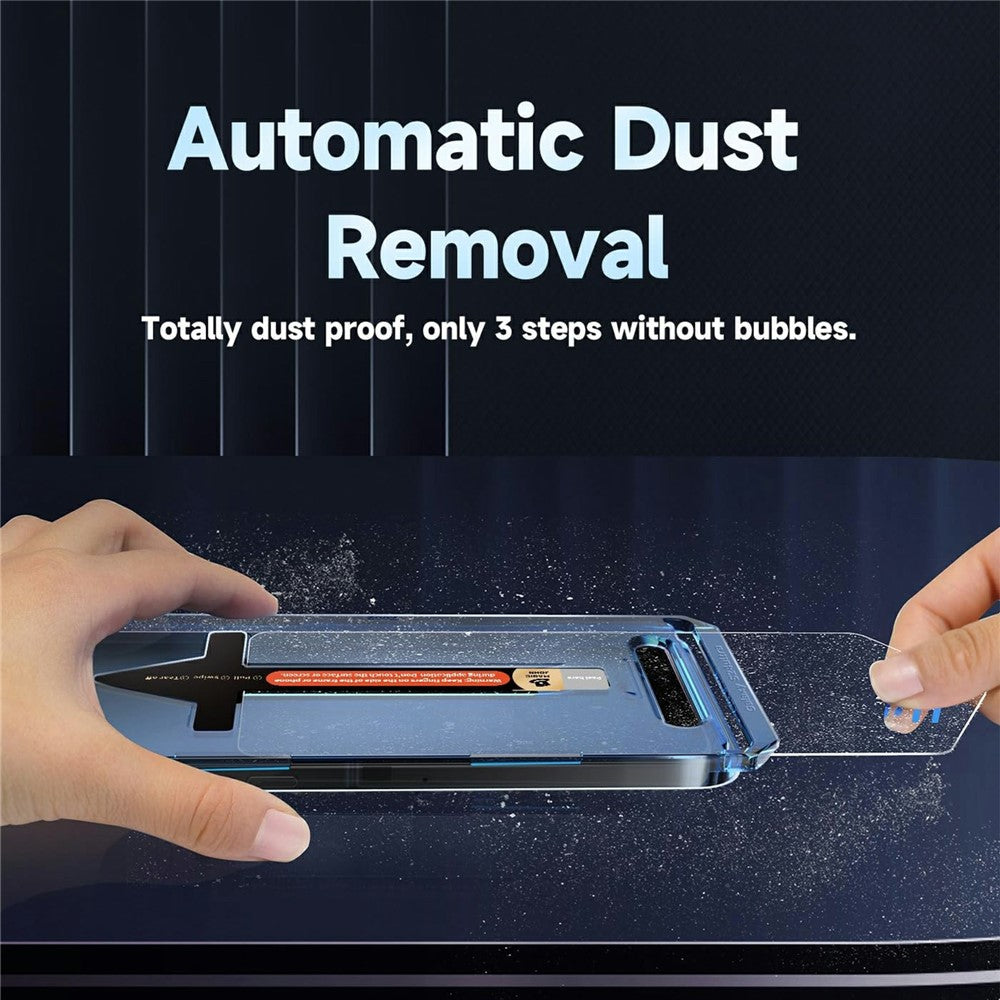 2 Sets For Samsung Galaxy S25+ / S24+ Anti Spy Tempered Glass Screen Protector with Automatic Dust Removal Tool