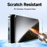For iPhone 13 Pro Max Tempered Glass HD Clear Screen Protector with Automatic Dust Removal Tool