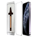 Til iPhone 11 Pro Max hærdet glas HD klar skærmbeskytter med automatisk støvfjernelsesværktøj