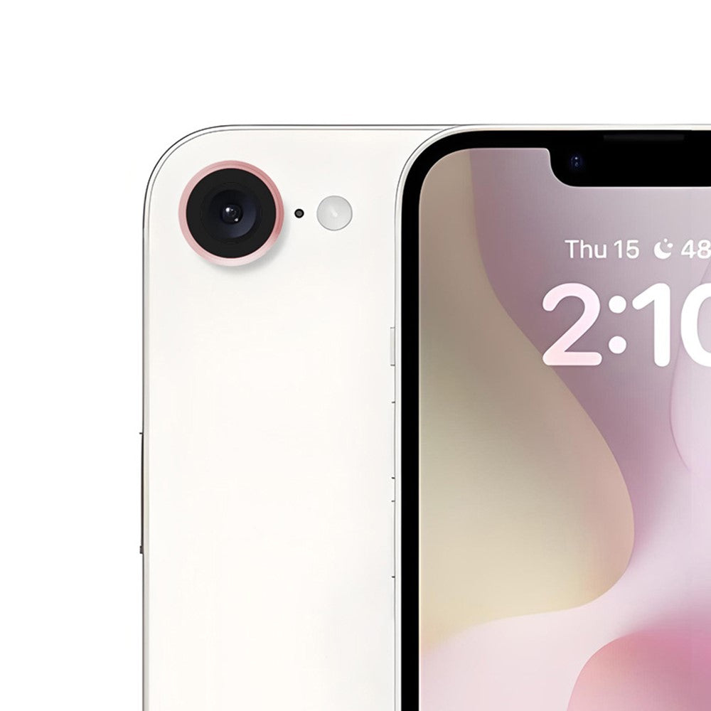RURIHAI Til iPhone 17e / 16e Kameralinsebeskytter Hærdet Glas Metalring Linsefilm