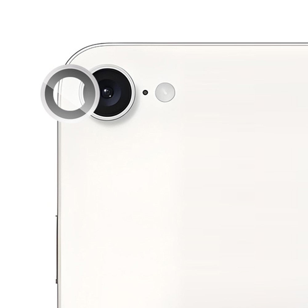 RURIHAI Til iPhone 17e / 16e Kameralinsebeskytter Hærdet Glas Metalring Linsefilm